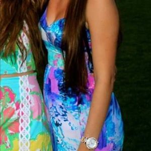 Amanda Uprichard Watercolor Dress. Worn once.